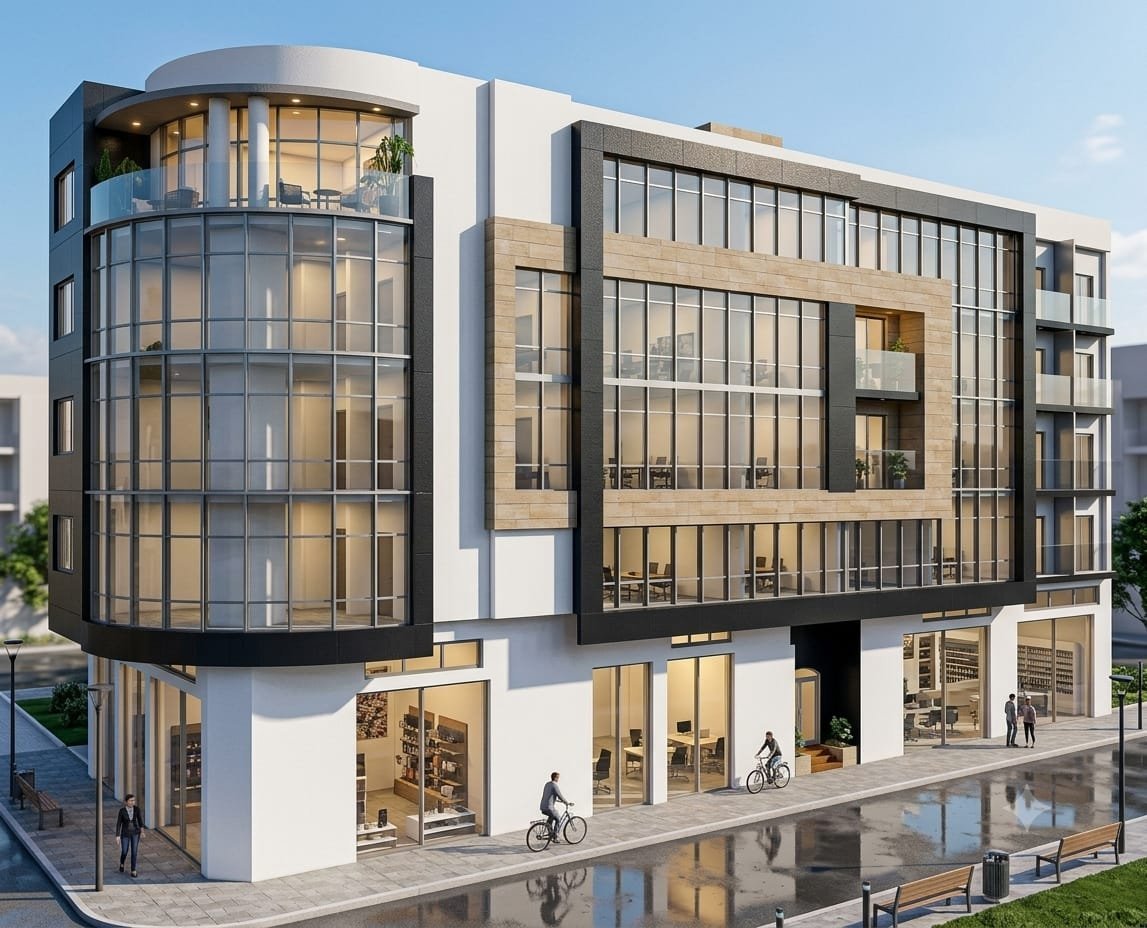 Plateaux bureaux, vue 2